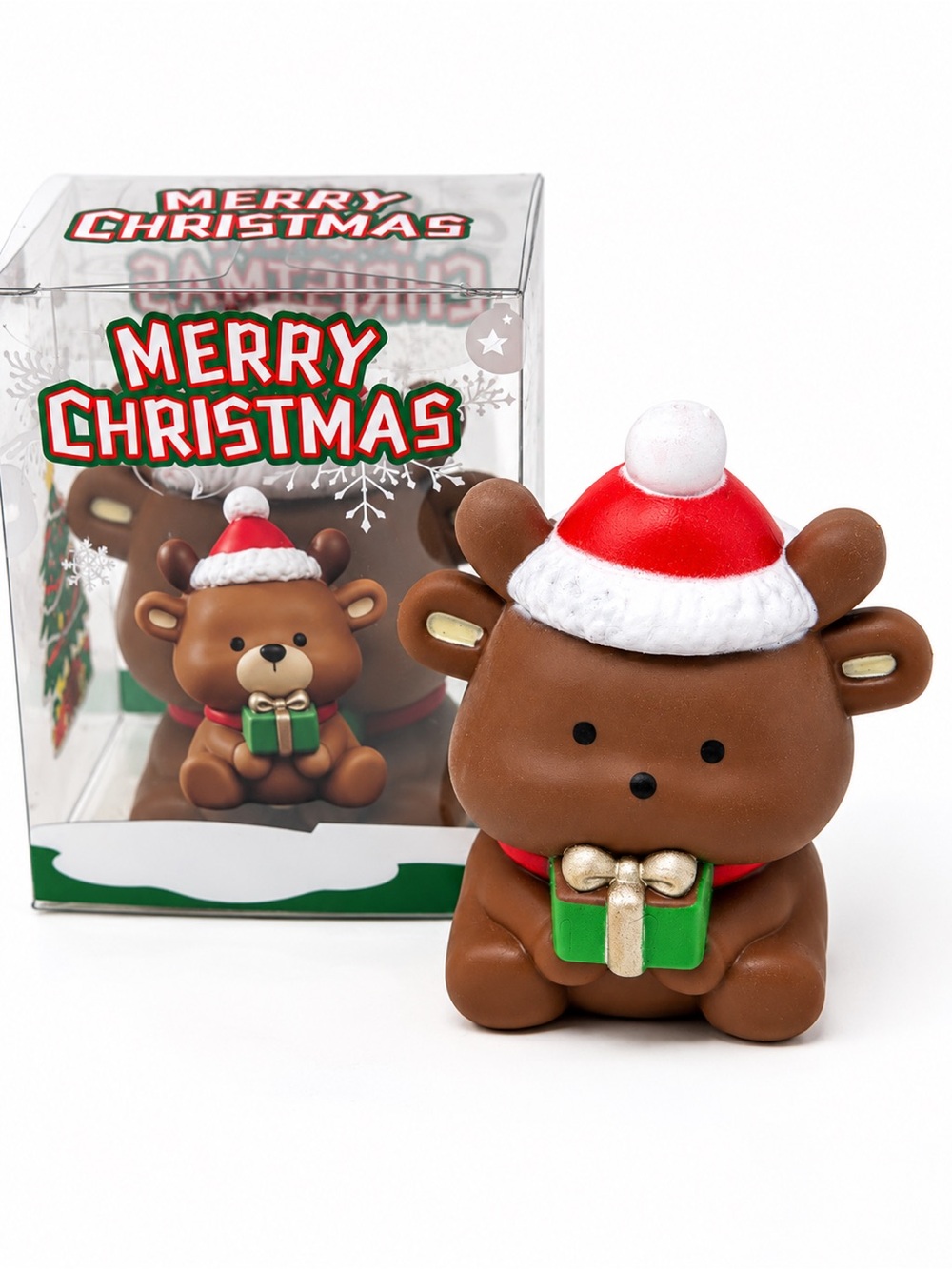 NEW IN BOX Crunchy Christmas Reindeer Squishy Toy